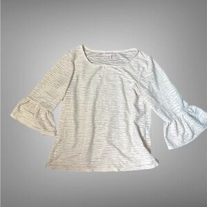 Allison Daley Cream Bell Sleeve Blouse